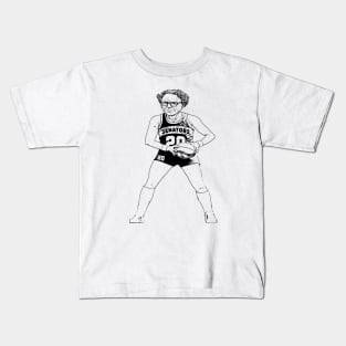 Vintage Funny Bernie Sanders Basketball Player // Baller Bernie Sketch Kids T-Shirt